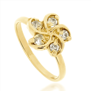 ANEL FLOR DOURADO